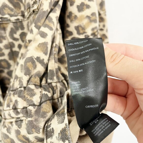 Free People Leopard Print Utility Jacket - Picture 7 of 9